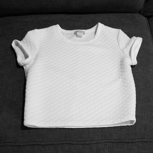 White crop top